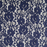 kant - Bloemenpatroon - Navy kant - Bloemenpatroon - Navy