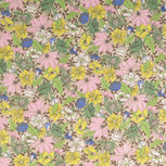 Viscose Linnen - Bloemen met zilvergloed - Beige Viscose Linnen - Bloemen met zilvergloed - Beige