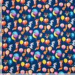 French Terry - Party Time - Navy French Terry - Party Time - Navy