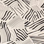 Viscose Linnen - Abstract Leaves - Gebroken Wit Viscose Linnen - Abstract Leaves - Gebroken Wit