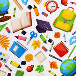 Katoen - School Accessories - Wit Katoen - School Accessories - Wit