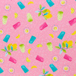 Jersey - Sun, Lemon & Ice - Roze Jersey - Sun, Lemon & Ice - Roze
