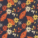 Viscose - Pauline Blad - Navy Viscose - Pauline Blad - Navy