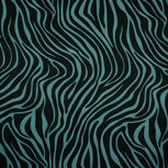 Polyester Stretch - Zebrastrepen - Donker Munt Polyester Stretch - Zebrastrepen - Donker Munt