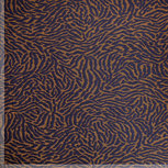 Jacquard Jersey - Animal Skin - Blauw/Roest Jacquard Jersey - Animal Skin - Blauw/Roest