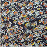 Coupon 0.65m - Stretch Katoen - Bloemen - Zwart Coupon 0.65m - Stretch Katoen - Bloemen - Zwart