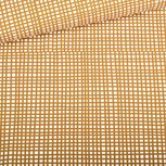 French Terry - Vichy - Ecru/Okergeel French Terry - Vichy - Ecru/Okergeel