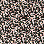 Crepe - Bloemen - Zwart Crepe - Bloemen - Zwart