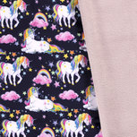 Softshell - Rainbow Unicorns - Navy Softshell - Rainbow Unicorns - Navy