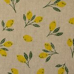 Coupon 0.65m - Canvas - Lemons - Beige Coupon 0.65m - Canvas - Lemons - Beige