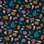 Sweat - Glitter Leaves - Donkerblauw Sweat - Glitter Leaves - Donkerblauw