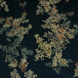 Coupon 1m - Fluweel Stretch - Leaves - Navy Coupon 1m - Fluweel Stretch - Leaves - Navy