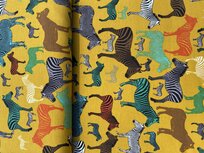 French Terry - Zebra Business - Oker French Terry - Zebra Business - Oker