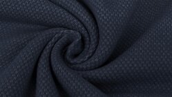 Jacquard Heavy Sweat Brushed - Uni - Navy Jacquard Heavy Sweat Brushed - Uni - Navy
