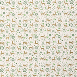 Poplin - Kerst Hert Foil - Ecru Poplin - Kerst Hert Foil - Ecru