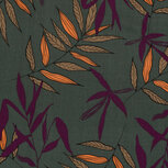 Viscose - Bladeren - Groen Viscose - Bladeren - Groen