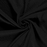 Viscose - Uni Bubble - Zwart Viscose - Uni Bubble - Zwart