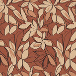 French Terry - Big Flowers - Brique French Terry - Big Flowers - Brique