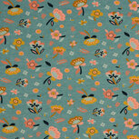 Sweat - Flowers - Gemeleerd Blauw Sweat - Flowers - Gemeleerd Blauw