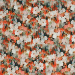 Coupon 0.6m - Viscose - Bloemen - Oranje Coupon 0.6m - Viscose - Bloemen - Oranje