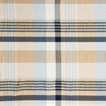 Seersucker - Yarn Dyed Stripes - Lichtblauw/Beige Seersucker - Yarn Dyed Stripes - Lichtblauw/Beige