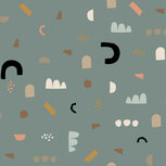 Jersey - Safari Shapes - Oudgroen Jersey - Safari Shapes - Oudgroen