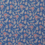 Viscose - Paisley Bird - Blauw Viscose - Paisley Bird - Blauw