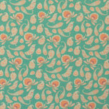 Viscose - Paisley Bird - Groen Viscose - Paisley Bird - Groen