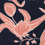 Viscose - Roze Bloemen - Navy Viscose - Roze Bloemen - Navy