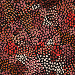 Viscose Rayon - Blossom Mosaic - Zwart (SYAS) Viscose Rayon - Blossom Mosaic - Zwart (SYAS)