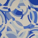 Viscose - Cirkels - Blauw Viscose - Cirkels - Blauw