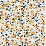 Viscose - Flowers - Ecru Viscose - Flowers - Ecru