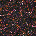 French Terry - Small Flowers - Zwart French Terry - Small Flowers - Zwart