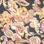 Chiffon - Flowers - Zwart Chiffon - Flowers - Zwart