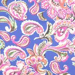 Coupon 1,7m - Chiffon - Crinkle Flowers - Koningsblauw Coupon 1,7m - Chiffon - Crinkle Flowers - Koningsblauw