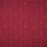 Poplin - Broken Stripe - Kersrood-Roze Poplin - Broken Stripe - Kersrood-Roze