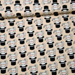 French Terry - Magic Hat - Lichtbeige (Eva Mouton) French Terry - Magic Hat - Lichtbeige (Eva Mouton)
