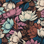Viscose Rayon - Magnolia - Espresso (SYAS) Viscose Rayon - Magnolia - Espresso (SYAS)
