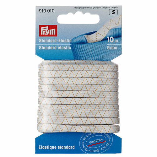 Prym Standaard Elastiek 5mm wit (10m)