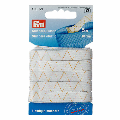Prym Standaard Elastiek 10mm wit 5m