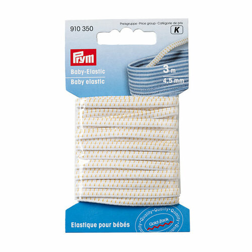 Prym Baby Elastiek 4,5mm wit (3m)