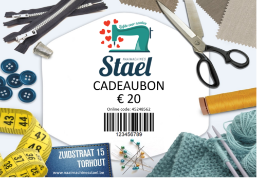 Cadeaubon Naaimachines Stael
