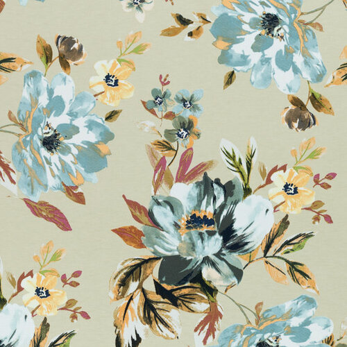 Viscose Jersey - Selina Bloemen - Beige Viscose Jersey - Selina Bloemen - Beige