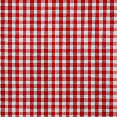 Katoen - Check - Rood Katoen - Check - Rood