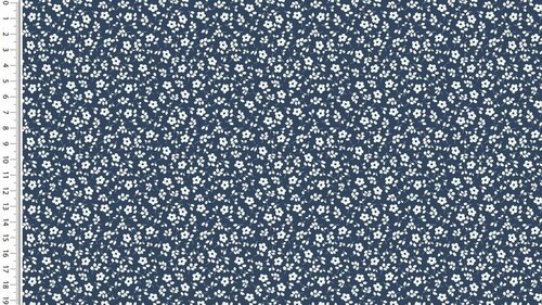 Coupon 0.8m - Poplin - Sweet Flowers - Navy Coupon 0.8m - Poplin - Sweet Flowers - Navy