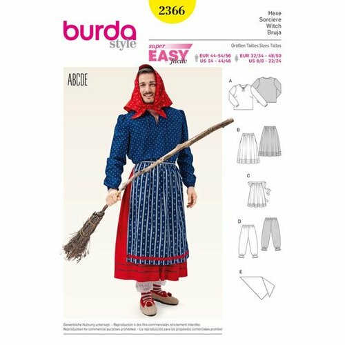 Burda Patroon 2366 - Heks
