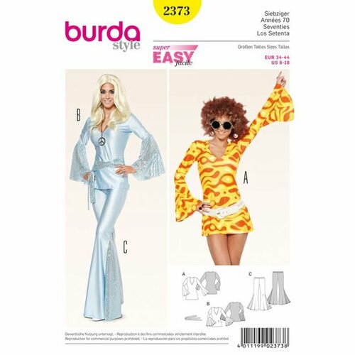 Burda Patroon 2373 - Seventies