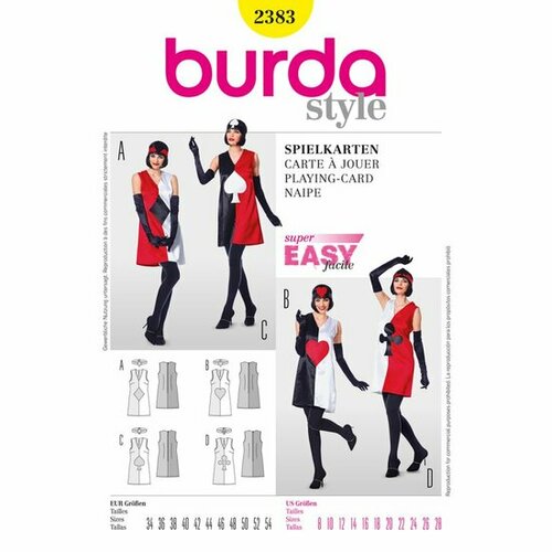 Burda Patroon 2383 - Speelkaarten