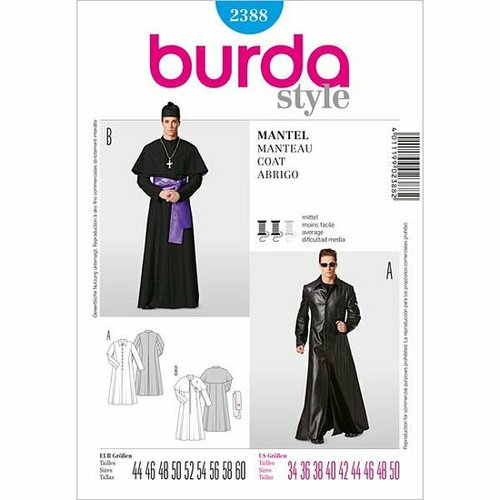 Burda Patroon 2388 - Stoere Mantel en Priester