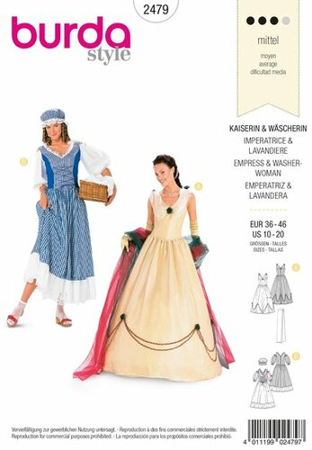 Burda Patroon 2479 - Keizerin en Wasvrouw